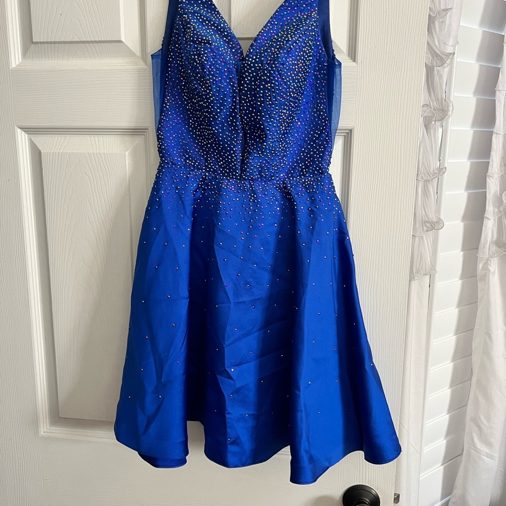Sparkly blue dress